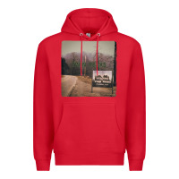 Red Twin Peaks City Limits Welcome Sign Vintage Premium Hoodie - longCreatives