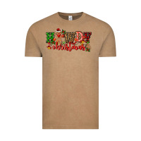 Vintage Coffee howdy christmas gingerman bread with cowboy Vintage Tee - CowGirlArtShop