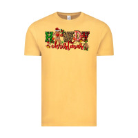 Vintage Mustard howdy christmas gingerman bread with cowboy Vintage Tee - CowGirlArtShop