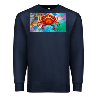 Navy crab license plate Premium Sweatshirt - BarkalooDesign