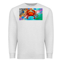 Oatmeal Heather crab license plate Premium Sweatshirt - BarkalooDesign