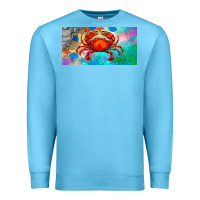 Ocean Blue crab license plate Premium Sweatshirt - BarkalooDesign