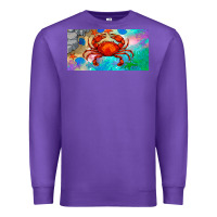 Purple crab license plate Premium Sweatshirt - BarkalooDesign