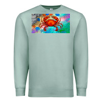 Seafoam crab license plate Premium Sweatshirt - BarkalooDesign