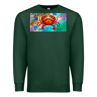 Sports Green crab license plate Premium Sweatshirt - BarkalooDesign