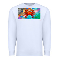 White crab license plate Premium Sweatshirt - BarkalooDesign