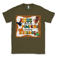Army Green jesus flannel's pumpkins blessings Classic Tee - TumblerDesignByShophia