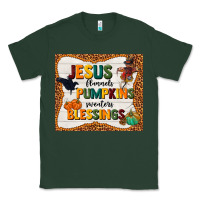 Sports Green jesus flannel's pumpkins blessings Classic Tee - TumblerDesignByShophia