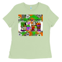 Matcha Halloween Coffee Cups Ladies Tee - texasbilliewilder