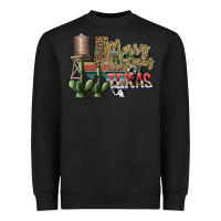 Black merry christmas texas Heavyweight Sweatshirt - SublimationCraftShop