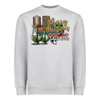 Heather Grey merry christmas texas Heavyweight Sweatshirt - SublimationCraftShop