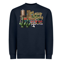 Navy merry christmas texas Heavyweight Sweatshirt - SublimationCraftShop