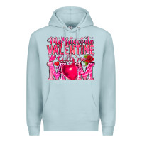 Blue Mist My Favorite Valentine Calls Me Premium Hoodie - CowhideDigitalArt