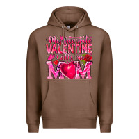 Chestnut My Favorite Valentine Calls Me Premium Hoodie - CowhideDigitalArt