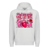Dove Grey My Favorite Valentine Calls Me Premium Hoodie - CowhideDigitalArt
