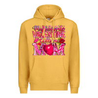 Mustard My Favorite Valentine Calls Me Premium Hoodie - CowhideDigitalArt
