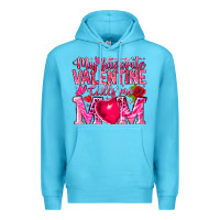 Ocean Blue My Favorite Valentine Calls Me Premium Hoodie - CowhideDigitalArt