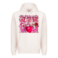Pale Pink My Favorite Valentine Calls Me Premium Hoodie - CowhideDigitalArt