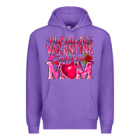 Purple My Favorite Valentine Calls Me Premium Hoodie - CowhideDigitalArt