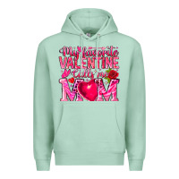 Seafoam My Favorite Valentine Calls Me Premium Hoodie - CowhideDigitalArt