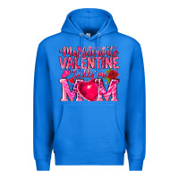 True Royal My Favorite Valentine Calls Me Premium Hoodie - CowhideDigitalArt