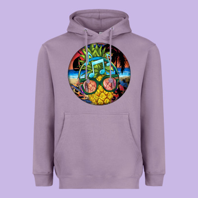 Pineapple Relaxing Heavyweight Hoodie Designed By Barkaloodesign
