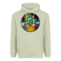Matcha pineapple relaxing Heavyweight Hoodie - BarkalooDesign