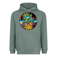 Sage pineapple relaxing Heavyweight Hoodie - BarkalooDesign