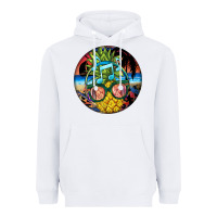White pineapple relaxing Heavyweight Hoodie - BarkalooDesign