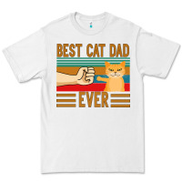 White Best Cat Dad Ever Premium Tee - Bettercallsaul