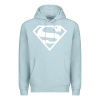 Blue Mist Supergirl White & Pink Shield Premium Hoodie - longCreatives