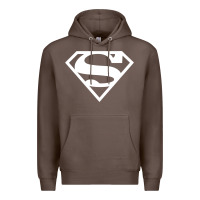 Coffee Supergirl White & Pink Shield Premium Hoodie - longCreatives