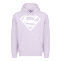 Lilac Supergirl White & Pink Shield Premium Hoodie - longCreatives