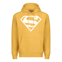 Mustard Supergirl White & Pink Shield Premium Hoodie - longCreatives