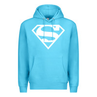 Ocean Blue Supergirl White & Pink Shield Premium Hoodie - longCreatives