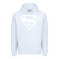 White Supergirl White & Pink Shield Premium Hoodie - longCreatives