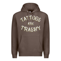 Coffee Tattoos Are Trashy Funny Sarcastic Tattoo Gift Premium Hoodie - longCreatives