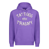 Purple Tattoos Are Trashy Funny Sarcastic Tattoo Gift Premium Hoodie - longCreatives