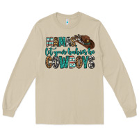 Mushroom mama's let your babies be cowboys Long Sleeve Tee - OliviaCreatesArt