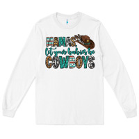 White mama's let your babies be cowboys Long Sleeve Tee - OliviaCreatesArt
