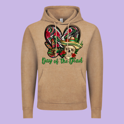 Day Of The Dead Mexico Vintage Hoodie Designed By Howdyjamesfarm
