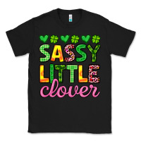 Black sassy little clover st patrick s day Classic Tee - Artiststas