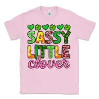 Bubblegum Pink sassy little clover st patrick s day Classic Tee - Artiststas