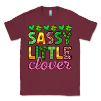 Burgundy sassy little clover st patrick s day Classic Tee - Artiststas