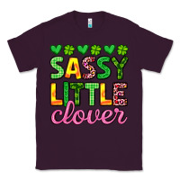 Plum sassy little clover st patrick s day Classic Tee - Artiststas