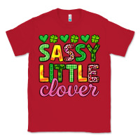 Red sassy little clover st patrick s day Classic Tee - Artiststas