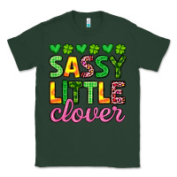 Sports Green sassy little clover st patrick s day Classic Tee - Artiststas