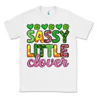 White sassy little clover st patrick s day Classic Tee - Artiststas