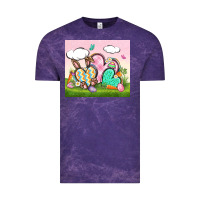 Cloud Purple easter Vintage Tee - CowGirlArtShop