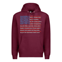 Burgundy List of Presidents of the United States, Gift Premium Hoodie - longCreatives